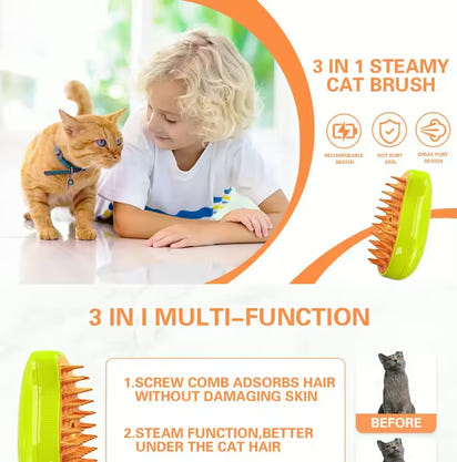 Kedi Masaj ve Tüy Toplama Tarağı – Rahatlatıcı Masaj & Kolay Temizlik!