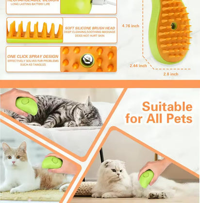 Kedi Masaj ve Tüy Toplama Tarağı – Rahatlatıcı Masaj & Kolay Temizlik!